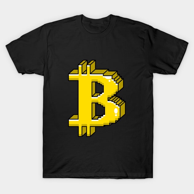 BITCOIN T-Shirt by fflat hds